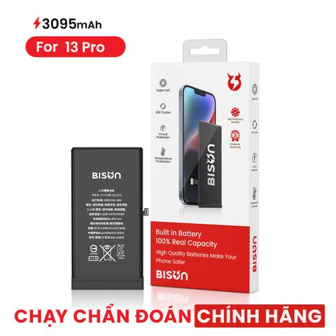 Thay Pin Bison iPhone 13 Pro (3095mAh) chạy chuẩn đoán được linh kiện