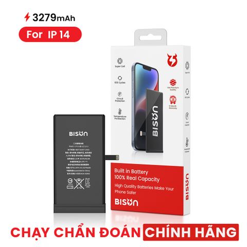 Thay Pin Bison iPhone 14 (3279mAh) chạy chuẩn đoán được linh kiện