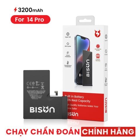 Thay Pin Bison iPhone 14 Pro (3200mAh) chạy chuẩn đoán được linh kiện