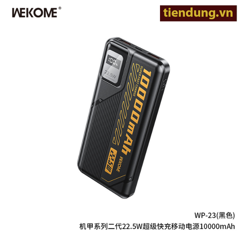 Pin Sạc dự phòng WEKOME WP-23 10000mAh Màu đen