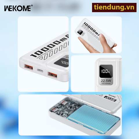 Pin Sạc dự phòng WEKOME WP-23 10000mAh Màu trắng