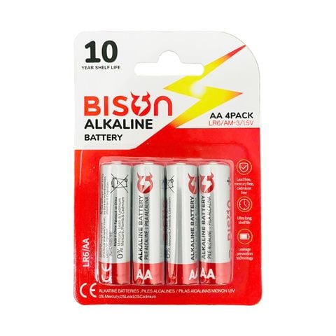 Pin tiểu Alkaline Bison AA  (LR6 AM-3 1.5V)