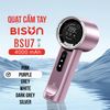 Quạt cầm tay Bison BSU7 cao cấp, tích điện 4000mAh, sạc type C, 199 tốc độ gió