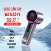 Quạt cầm tay Bison BSU7 cao cấp, tích điện 4000mAh, sạc type C, 199 tốc độ gió