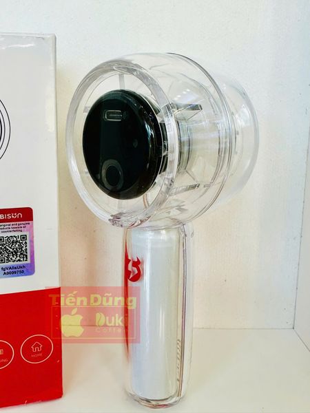 Quạt cầm tay Bison Q5 mini, nhỏ gọn, tích điện 1800mAh, sạc type C, 100 tốc độ gió