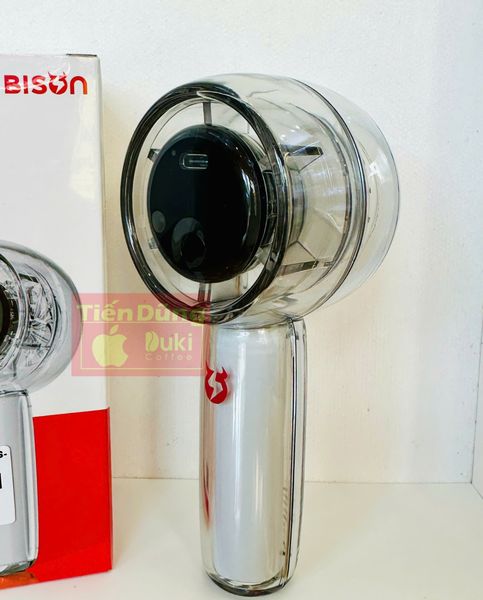 Quạt cầm tay Bison Q5 mini, nhỏ gọn, tích điện 1800mAh, sạc type C, 100 tốc độ gió