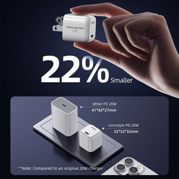 Sạc nhanh INNOSTYLE 35W GOCHARGE USB-C charger – IC35-US Trắng