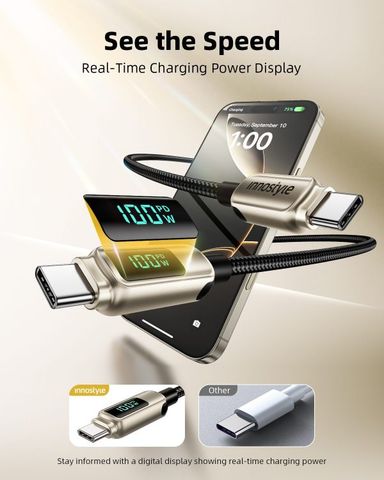 Cáp sạc USB-C to USB-C Innostyle DigiPower