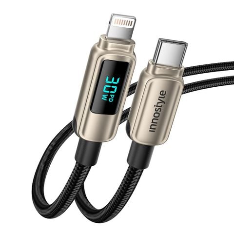 Cáp sạc Innostyle USB-C to Lightning DigiPower – DP-CL301 Màu Đen