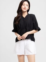  Áo kiểu Ruffled V-neck  A1-003 