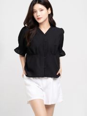  Áo kiểu Ruffled V-neck  A1-003 