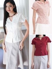  Áo kiểu Lace Petal A1-054 