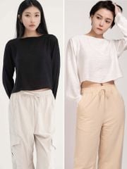  Áo kiểu Cropped & Back slit A3-002 