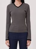  Áo thun nữ  Lace Ribbed Top  A3-038 