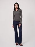  Áo thun nữ  Lace Ribbed Top  A3-038 