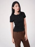  Áo thun nữ  Ribbed Top  A3-059 