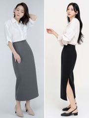  Váy Tucked Long Skirt B3-001 