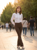 Áo kiểu Lace Ruffle Top A1-042