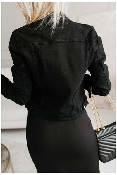  Džínová Bunda černá S-2XL( 320kc x6ks) 