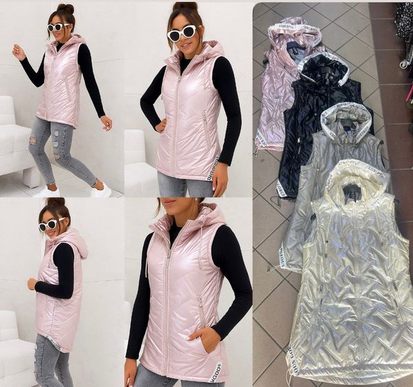  lesklá prošívaná vesta (380kc 5ks) 