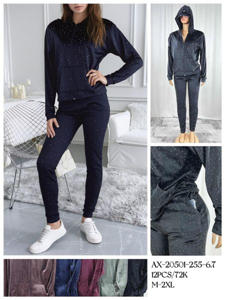  Semišové teplákové soupravy (200kc 12ks) 