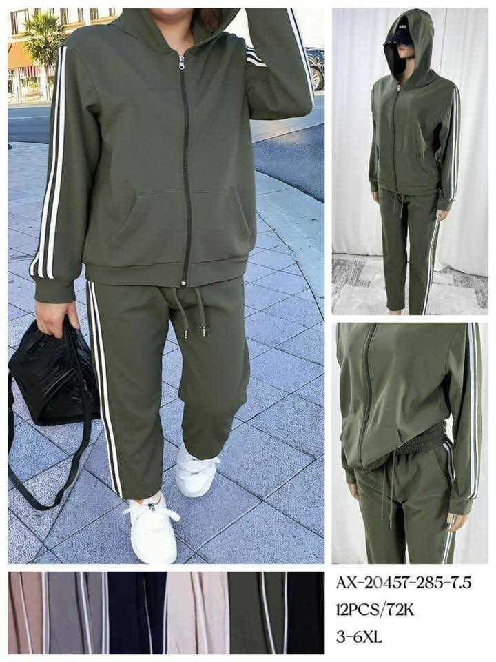 Teplákové soupravy PLUS SIZE (210kc 12ks)