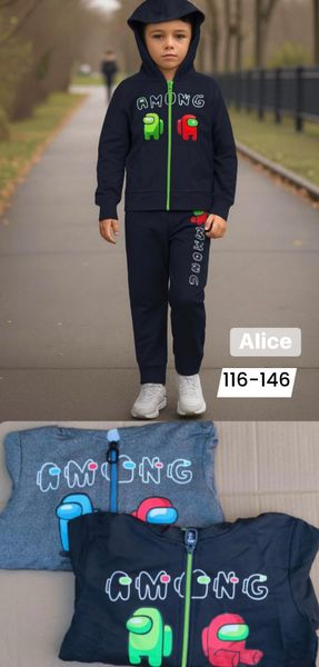  Chlapecka tepláková souprava 116-146 (180kc 12ks) 