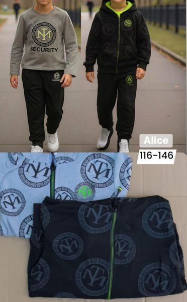  Chlapecka tepláková souprava 116-146 (280kc 12ks) 