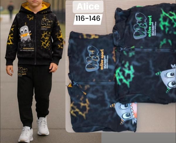  Chlapecka tepláková souprava 116-146 (265kc 12ks) 