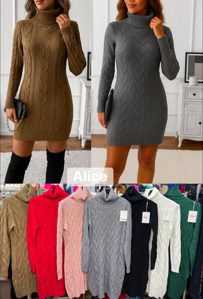 svetrové šaty 310kc