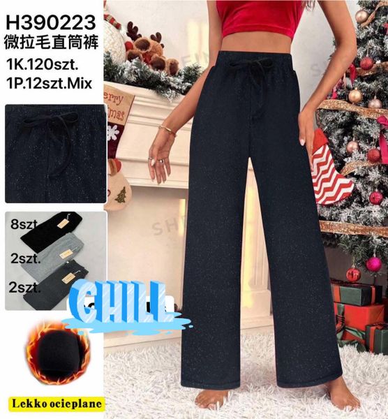  Zateplené tepláky s třpytkami 100KC 12KS 