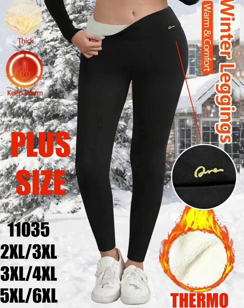 legíny s ovečkovym kožíškem 2XL-6XL 135KC 12KS