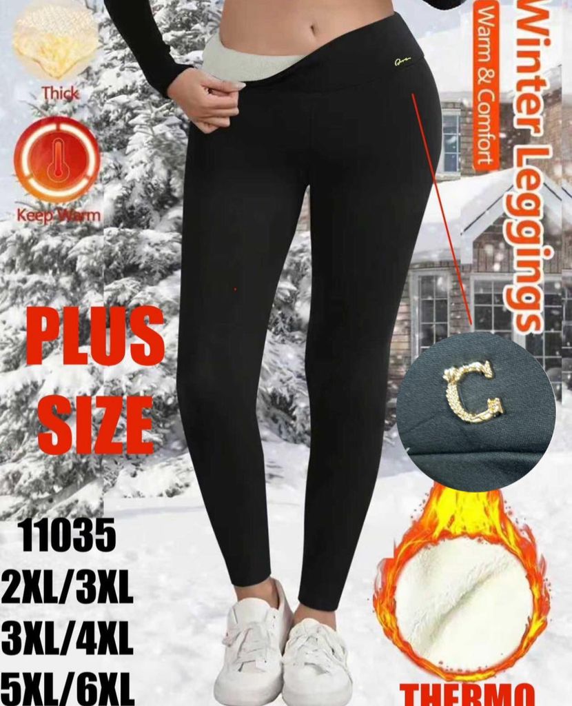 legíny s ovečkovym kožíškem 2XL-6XL 135KC 12KS