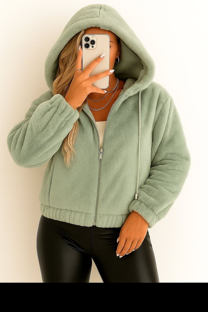 kožíšková bunda s kapucí  370kc 5ks