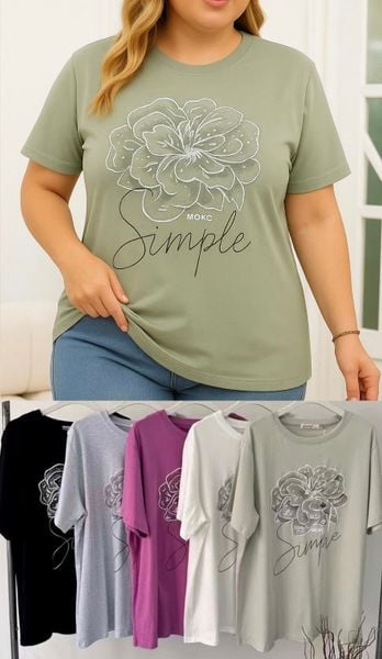  Tricko s kratkym rukavem 2XL-5XL 110kc 10ks 