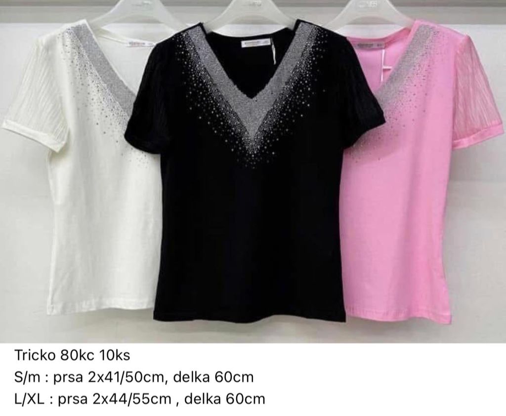 Tricko s kratkym rukavem 80kc 10ks