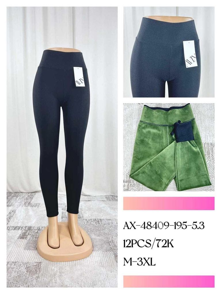 Termo zimní legíny s ovečkovym kožíškem 120kc 12ks