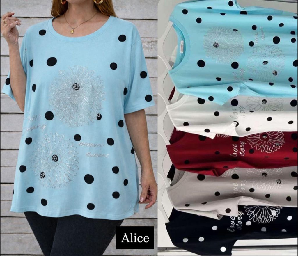 Tricko s kratkym rukavem 2XL-5XL 110kc 10ks