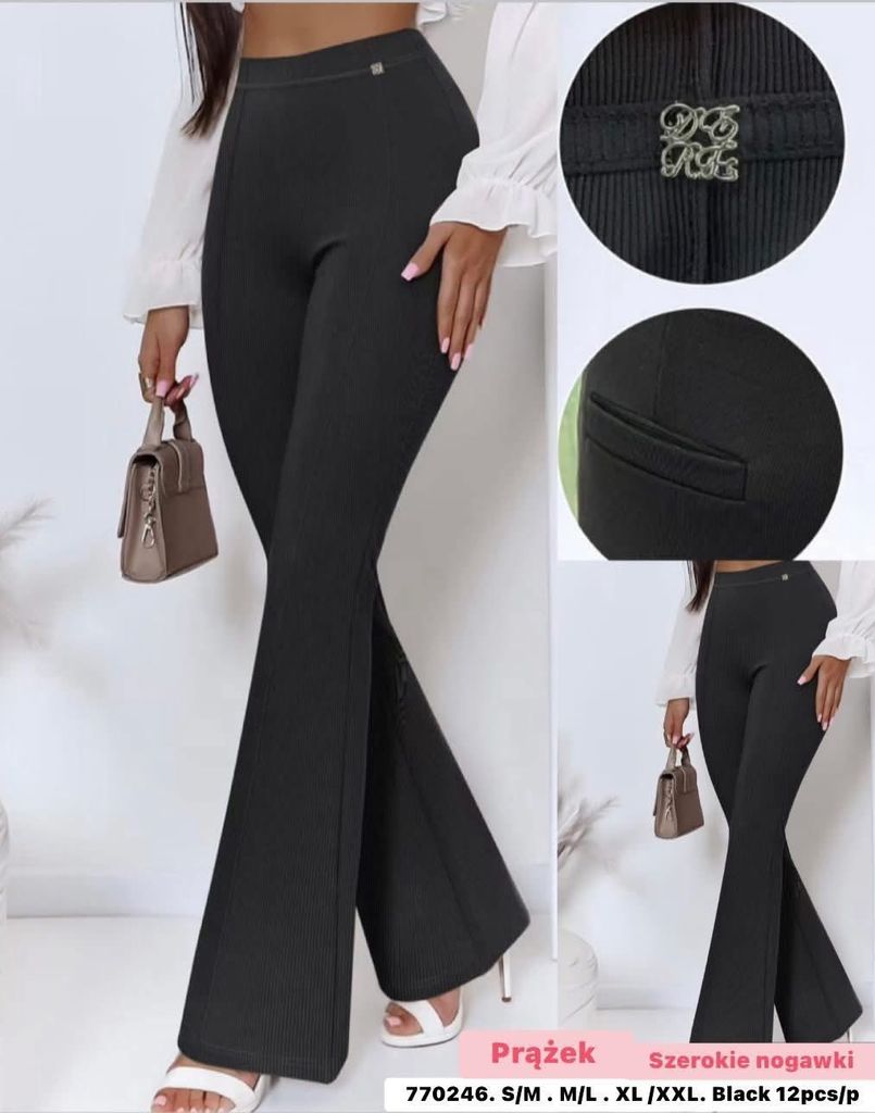 Kalhoty zvonove zebrovane 125Kc 12ks