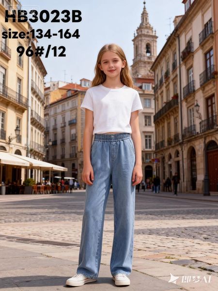  Dzinove kalhoty detske 134-164 190kc 12ks 