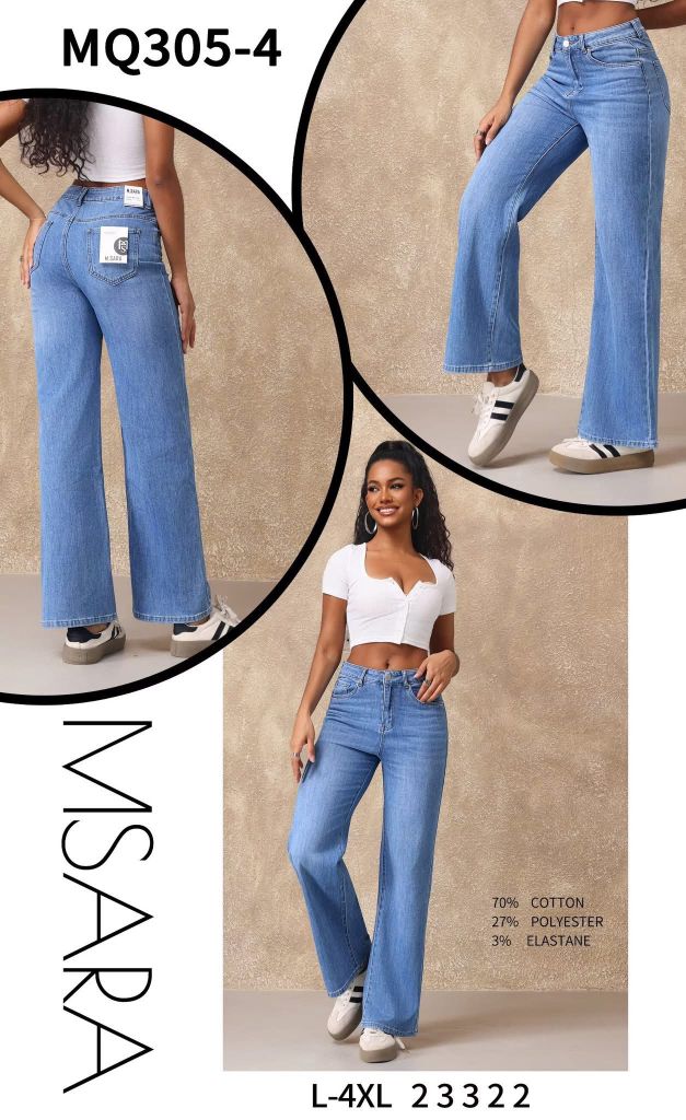 Široké džíny L-4XL (340KC X 12KS)