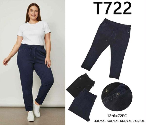  Dzinove kalhoty 4XL-8XL 170kc 12ks 