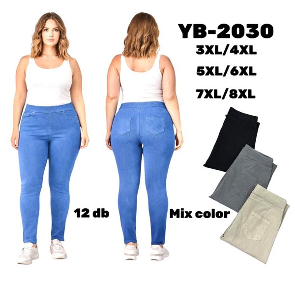  Dzinove kalhoty 3XL-8XL 190kc 12ks 