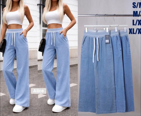  Dzinove kalhoty siroke nohavice 200kc 12ks 