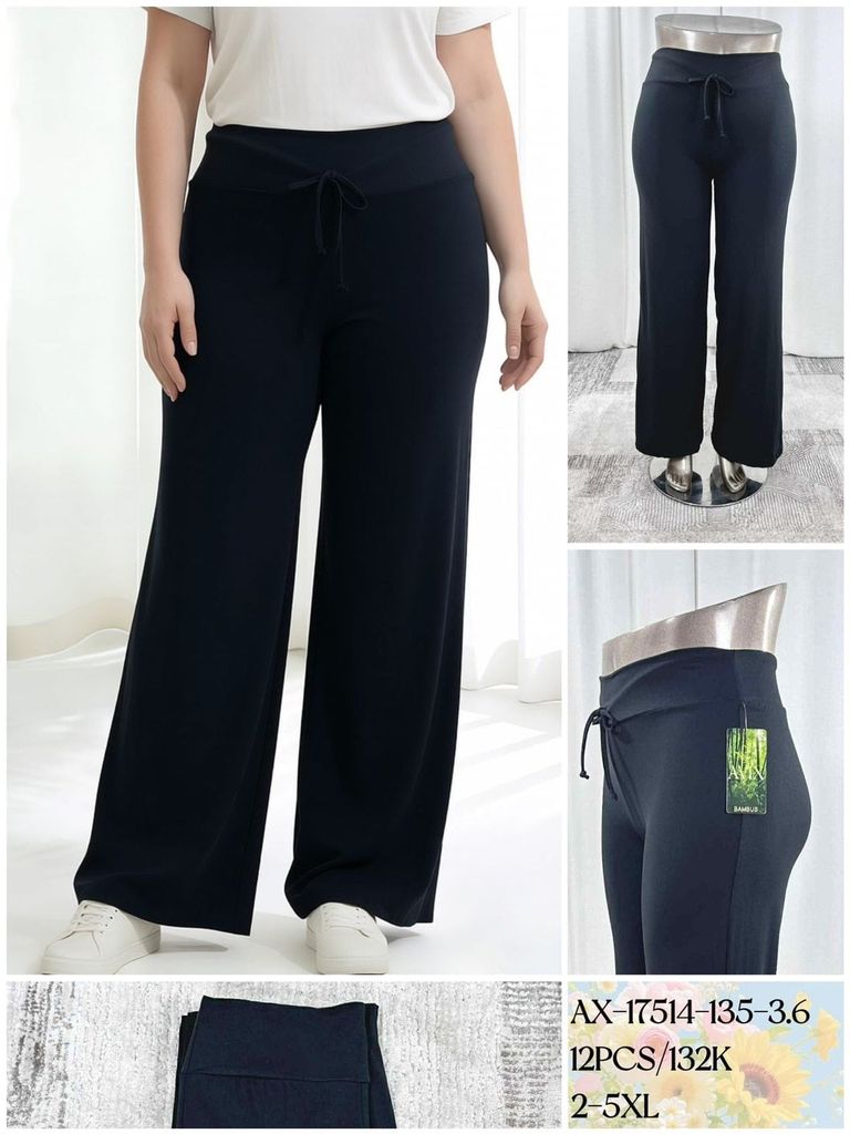 kalhoty materiál Bambusový alá Lelosi 2XL-5XL(120KC 12KS)