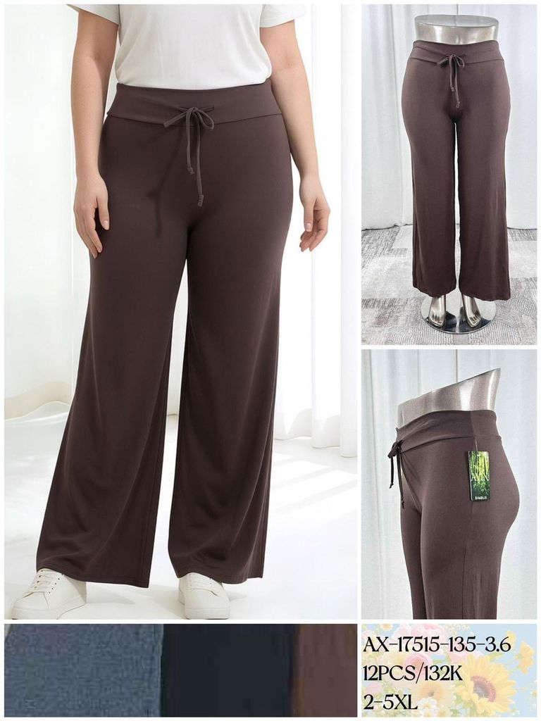 kalhoty materiál Bambusový alá Lelosi 2XL-5XL(120KC 12KS)