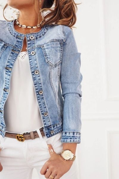  Džinová bunda bez limce XS - XL ( 350kc x 5ks) 