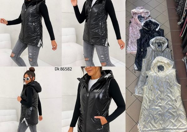  lesklá prošívaná vesta (380kc 5ks) 