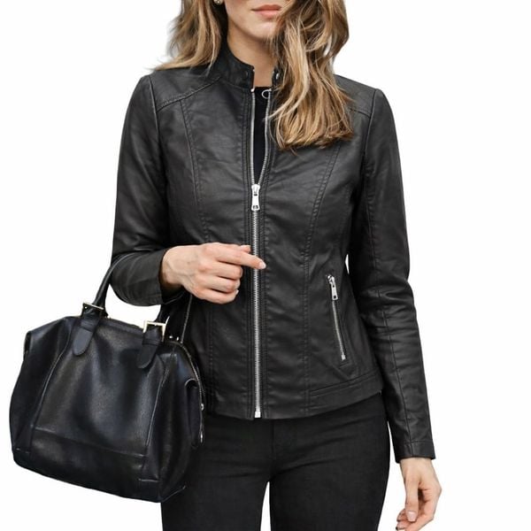  KOŽENÁ BUNDA ČERNÁ S-XXL ( 420KC 5KS) 