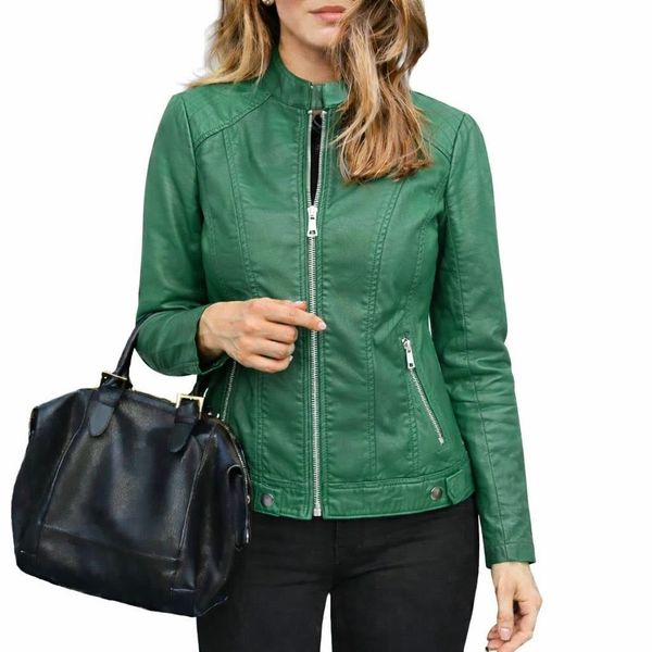  KOŽENÁ BUNDA ZELENÁ S-XXL ( 420KC 5KS) 